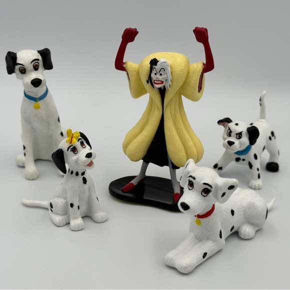 Disney's 101 Dalmatians Figure Gift Set 5 Pc  Vintage 1996 Applause  - Toy - Picture 7 of 11